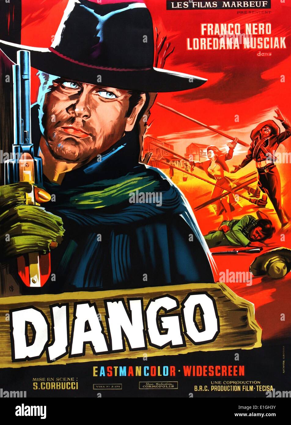 Django is an Italian Western film starring Franco Nero and Loredana  Nusciak, 1966 Stock Photo - Alamy