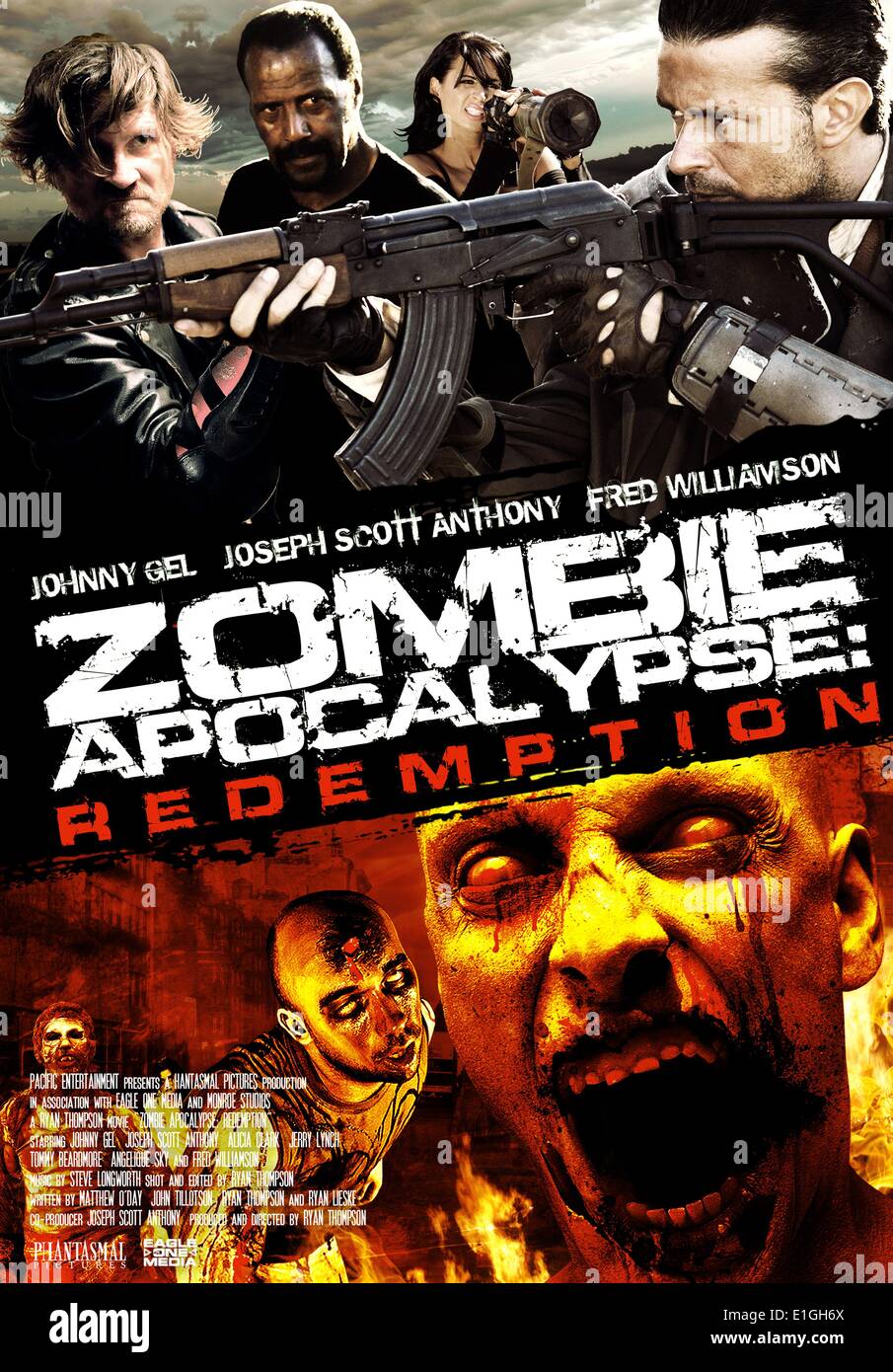 Zombie Apocalypse: Redemption (2011) Ation Horror Film issued in 2011 Stars: Johnny Gel, Fred Williamson, Joseph Scott Anthony Stock Photo