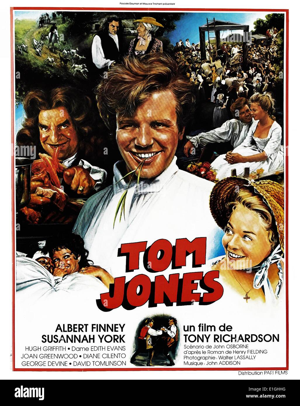 Tom Jones Winner of four Academy Awards a 1963 film starring Albert Finney  and Susannah York Stock Photo - Alamy