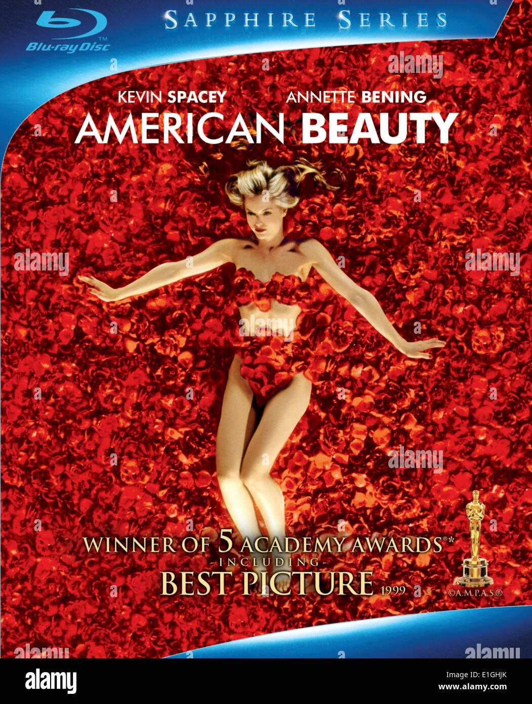 American Beauty starring Kevin Spacey and Annette Bening a 1999 American drama film. Stock Photo