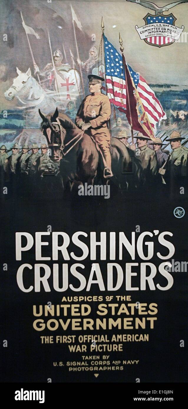 Pershings Crusaders a 1918 World war One, documentary. Stock Photo