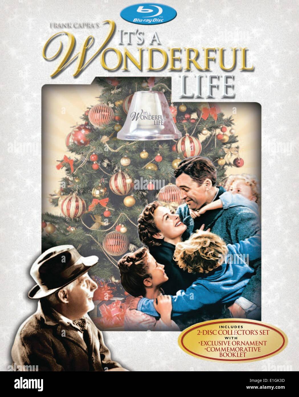 It's a Wonderful Life' a 1946 American  Christmas fantasy comedy-drama film starring James Stewart and Donna Reed Stock Photo