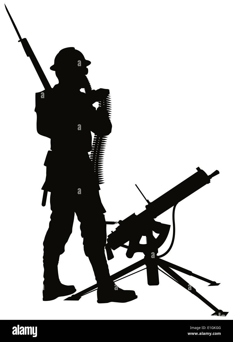 British soldier silhouette hi-res stock photography and images - Alamy