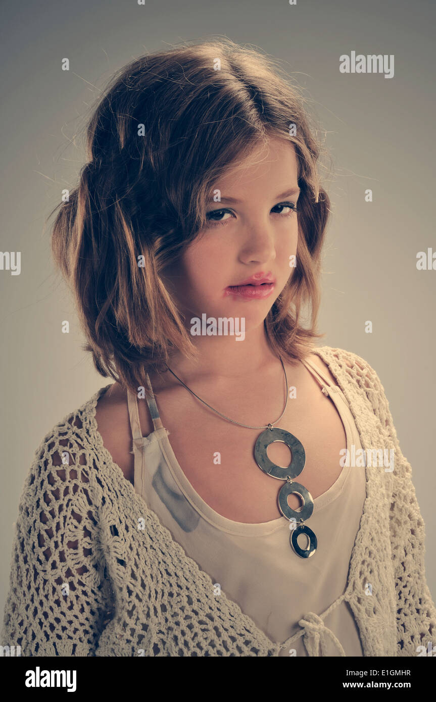 Young girl dressing up Stock Photo Alamy