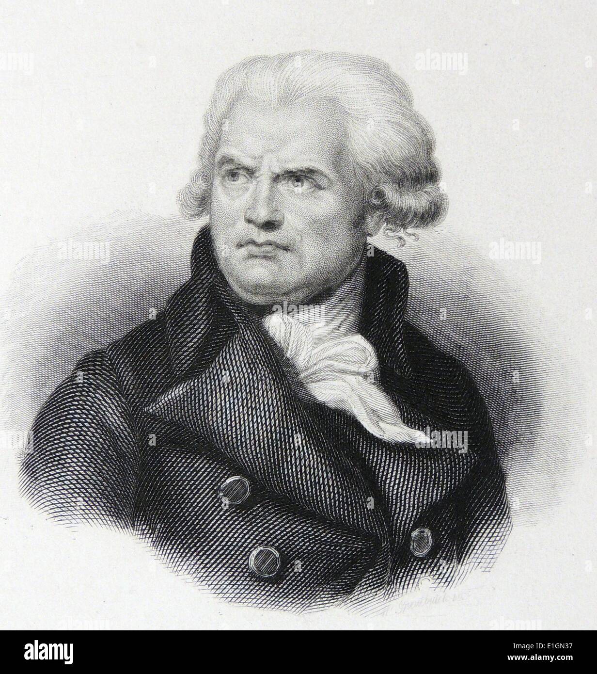 French Revolutionary Leader, Jacques Danton Stock Photo