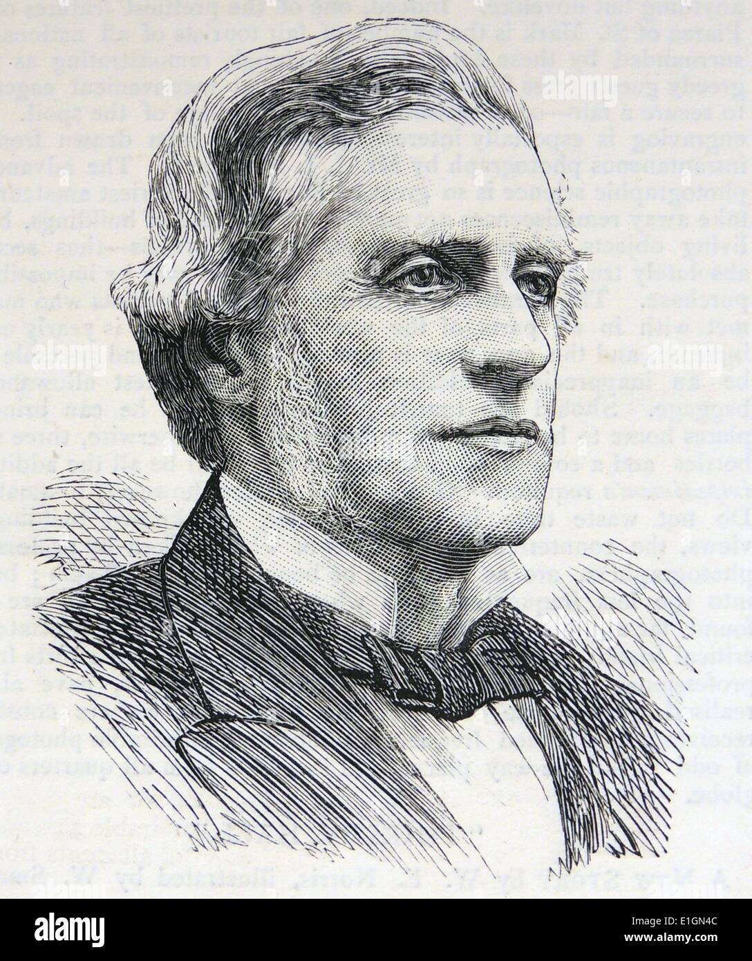 William Bowman (1816-1892) English Ophthalmic surgeon. Engraving 1884.