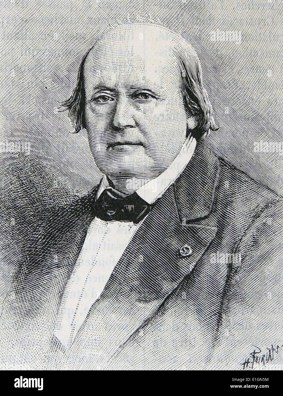 Henri Milne-Edwards (1800-1885) French zoologist. Father of Alphonse Milne-Edwards (1835-1900) Stock Photo