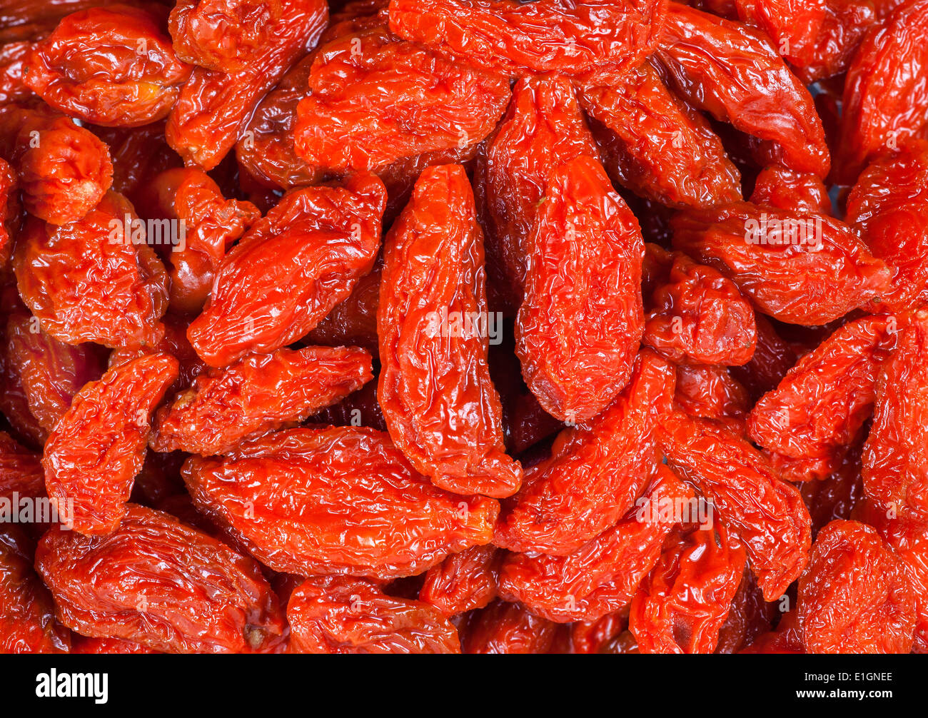 Dry fruit red goji berry, close up. Stock Photo