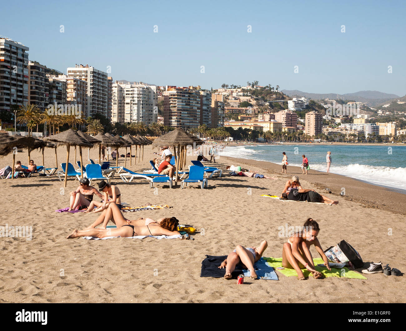 Women sunbathing spain hi-res stock photography and images - Alamy