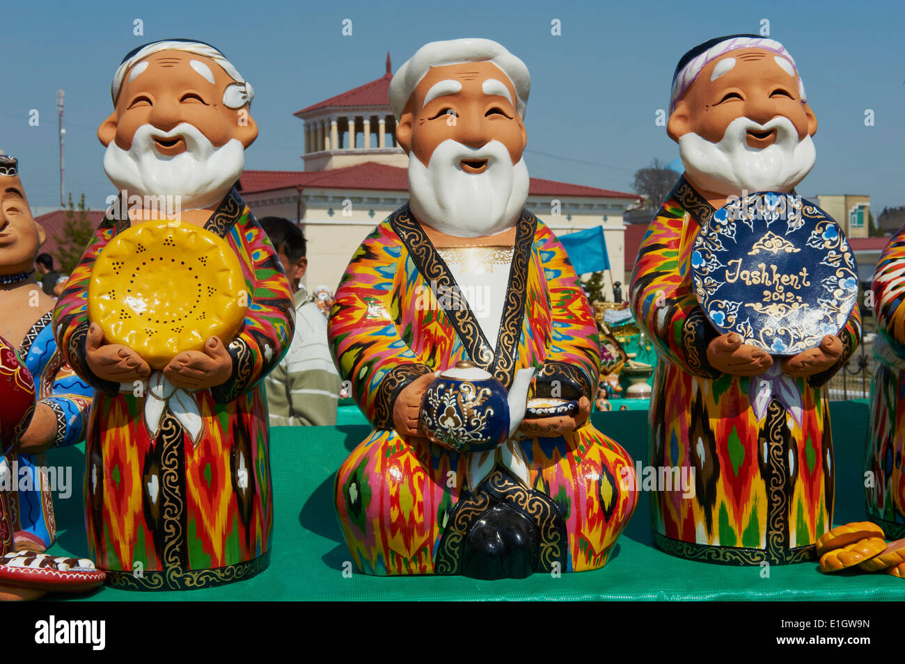 Uzbekistan, Tashkent Chorsu Bazar tourist souvenir Stock Photo