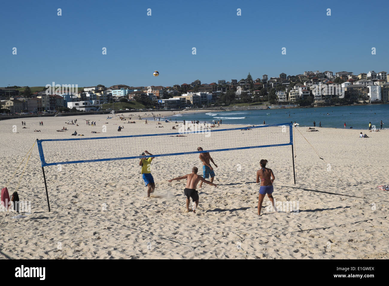 Australia's Bondi beach on a june winters day, Sydney, NSW,Australia