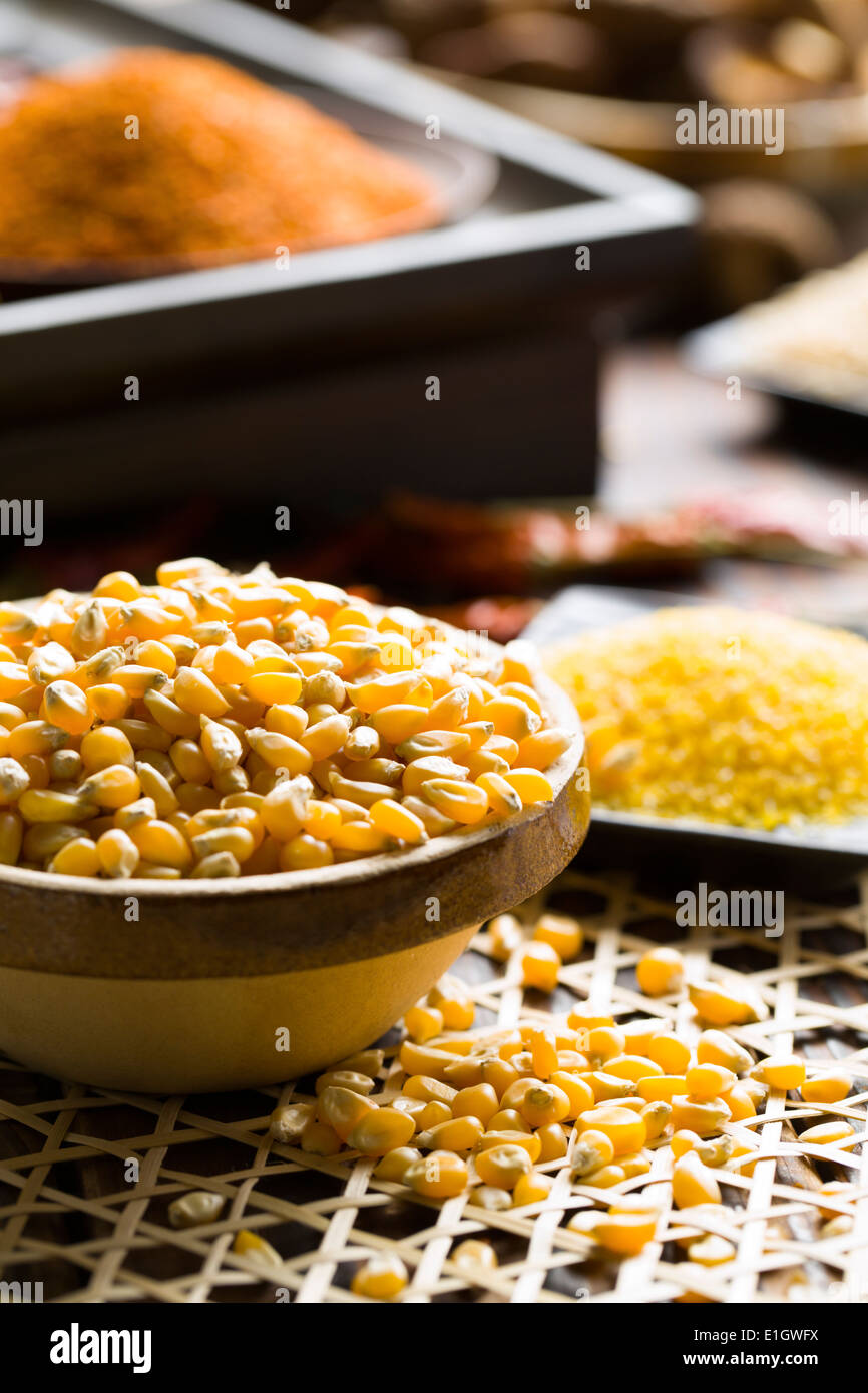 Corn kernels Stock Photo