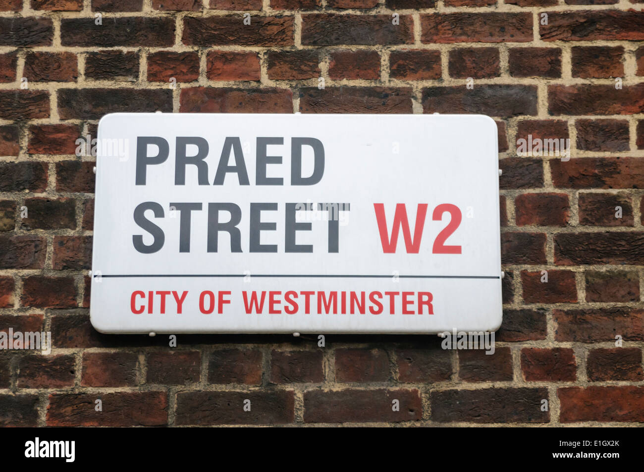 Praed Street, City of Westminster, London Stock Photo