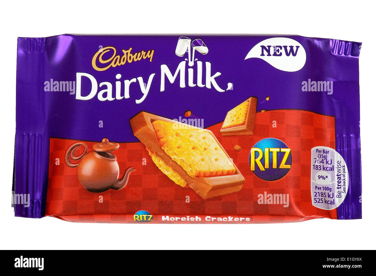Dairy Milk Ritz Chocolate Bar Stock Photo