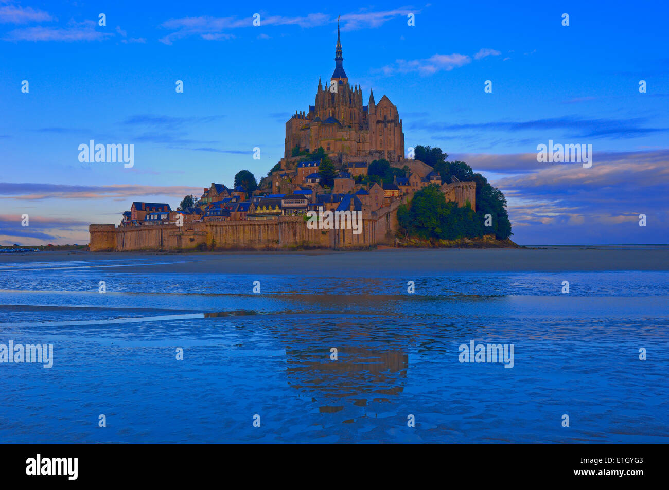 MontSaintMichel, Benedictine abbey . Manche, BasseNormandie, France
