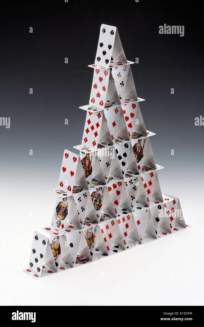 house of cards Stock Photo