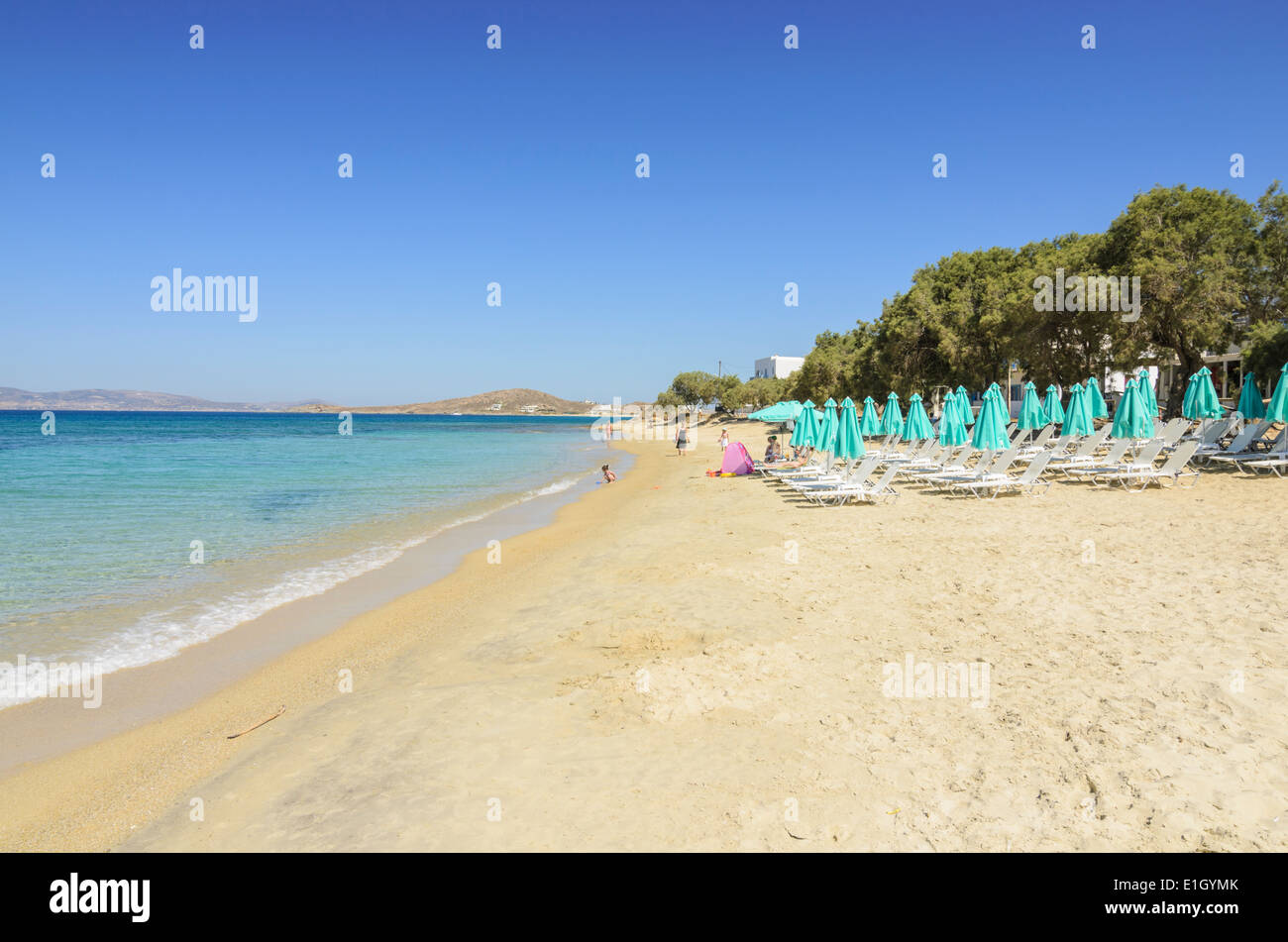 Agia Anna Beach, Naxos island, Naxos, Cyclades, Greece Stock Photo