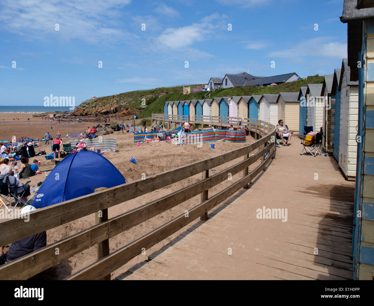 Beach Huts, Summerleaze Beach, Bude, Cornwall, UK Stock Photo Alamy