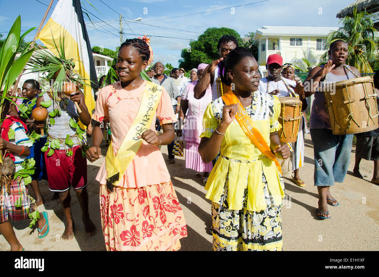 Hopkins Village, Belize, November 19, 2013 The annual Garifuna