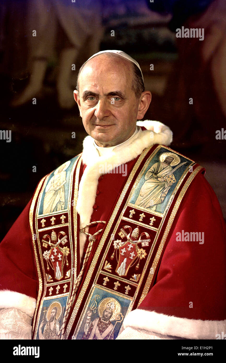 Papa Paolo VI Stock Photo 69831497 Alamy