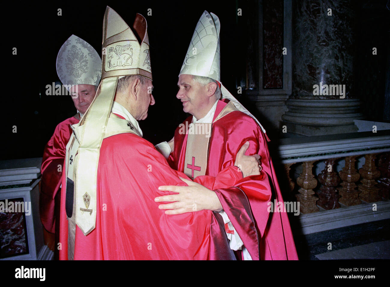 Papa Paolo VI and Joseph Ratzinger Stock Photo