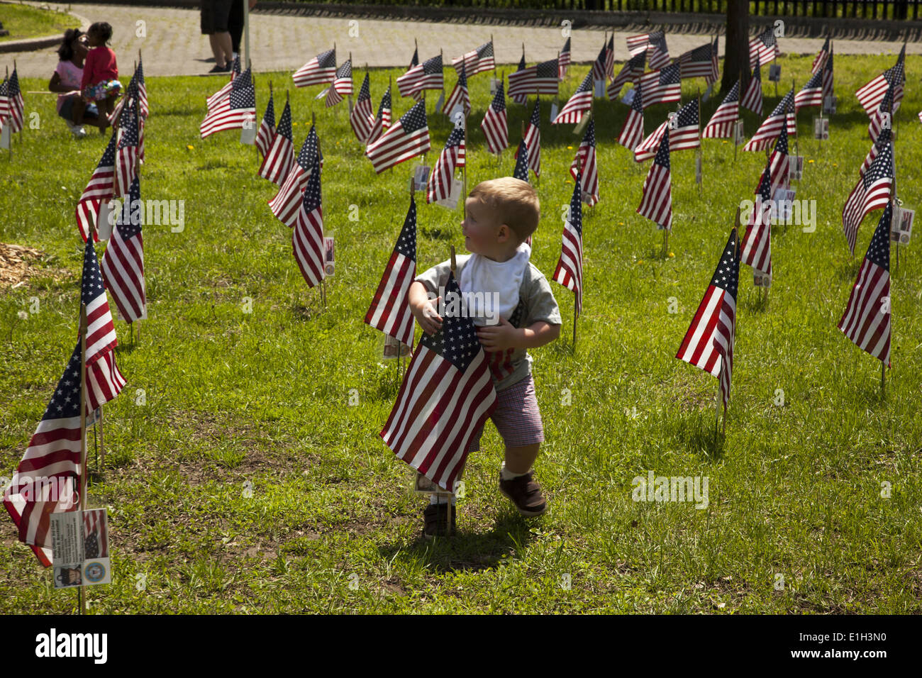 2014 Memorial Day Parade, Bay Ridge Brooklyn next to Fort Hamilton, 'the face of America's army in New York City' Stock Photo