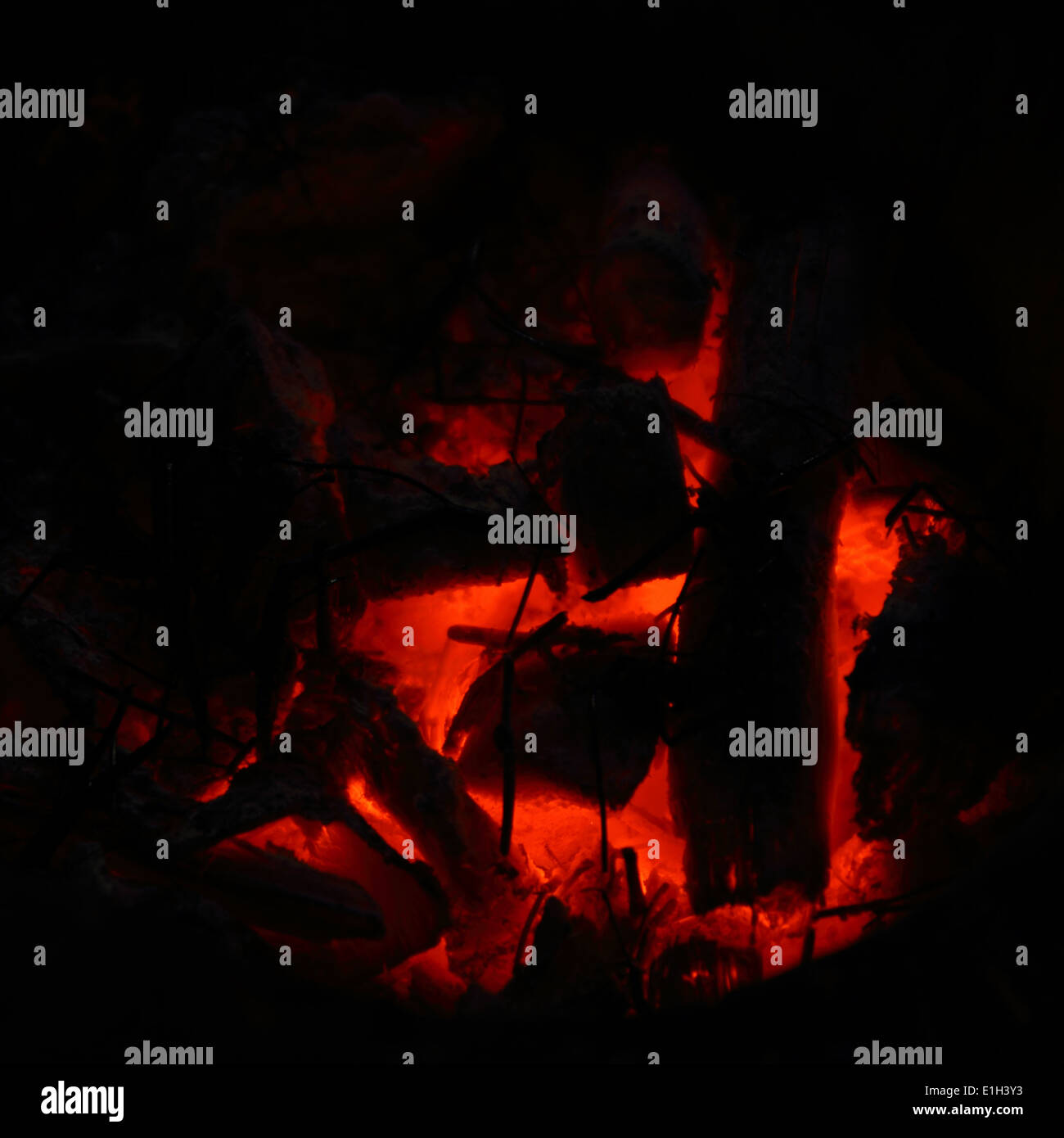burning charcoal fire Stock Photo Alamy