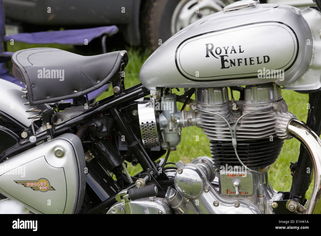 Royal Enfield Classic British vintage motorcycle Stock Photo