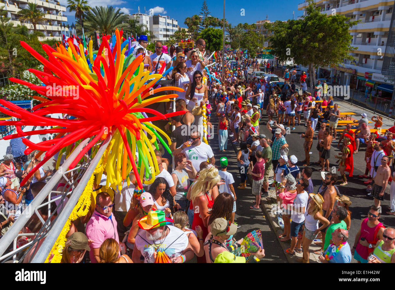 Gay Pride Parade Maspalomas 2014 Stock Photo
