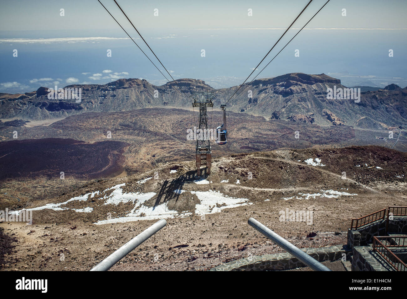 Cable car on mount Teide, Tenerife, Canary Islands, Spain Stock Photo