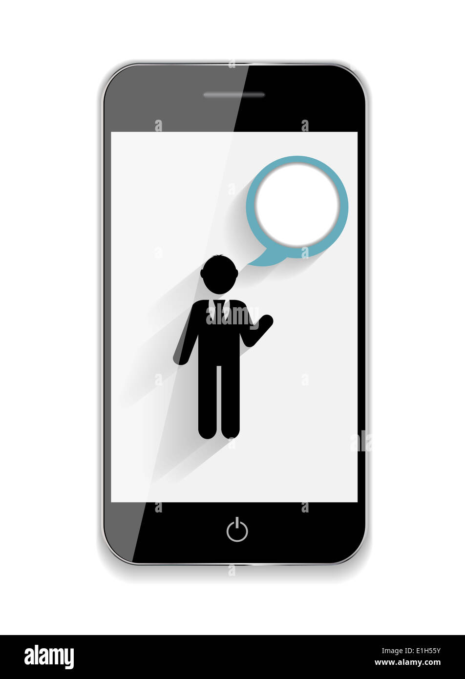 Abstract Design Mobile Phone. Vector Illustration Stock Photo - Alamy