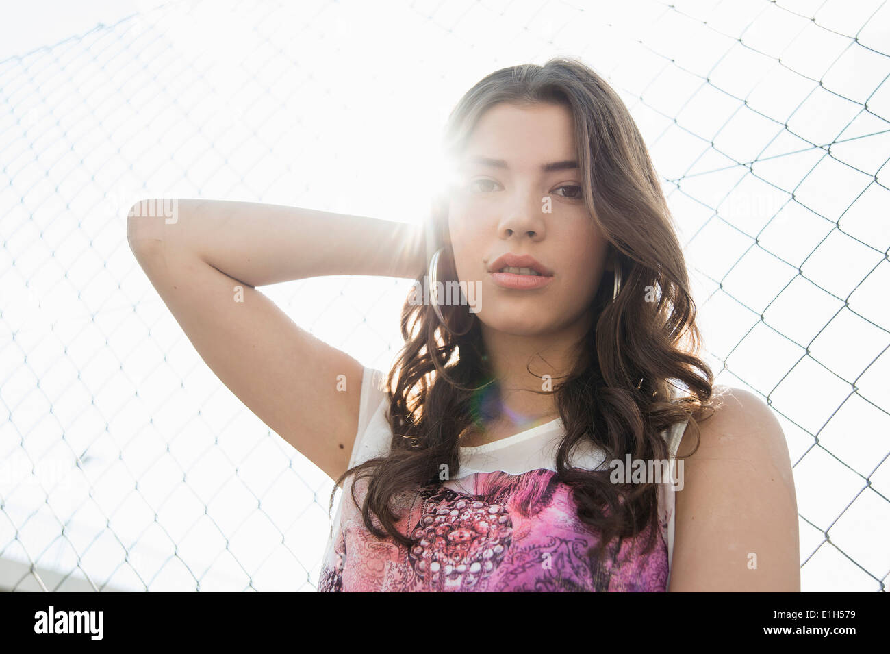 Young woman in hand hi-res stock photography and images - Alamy