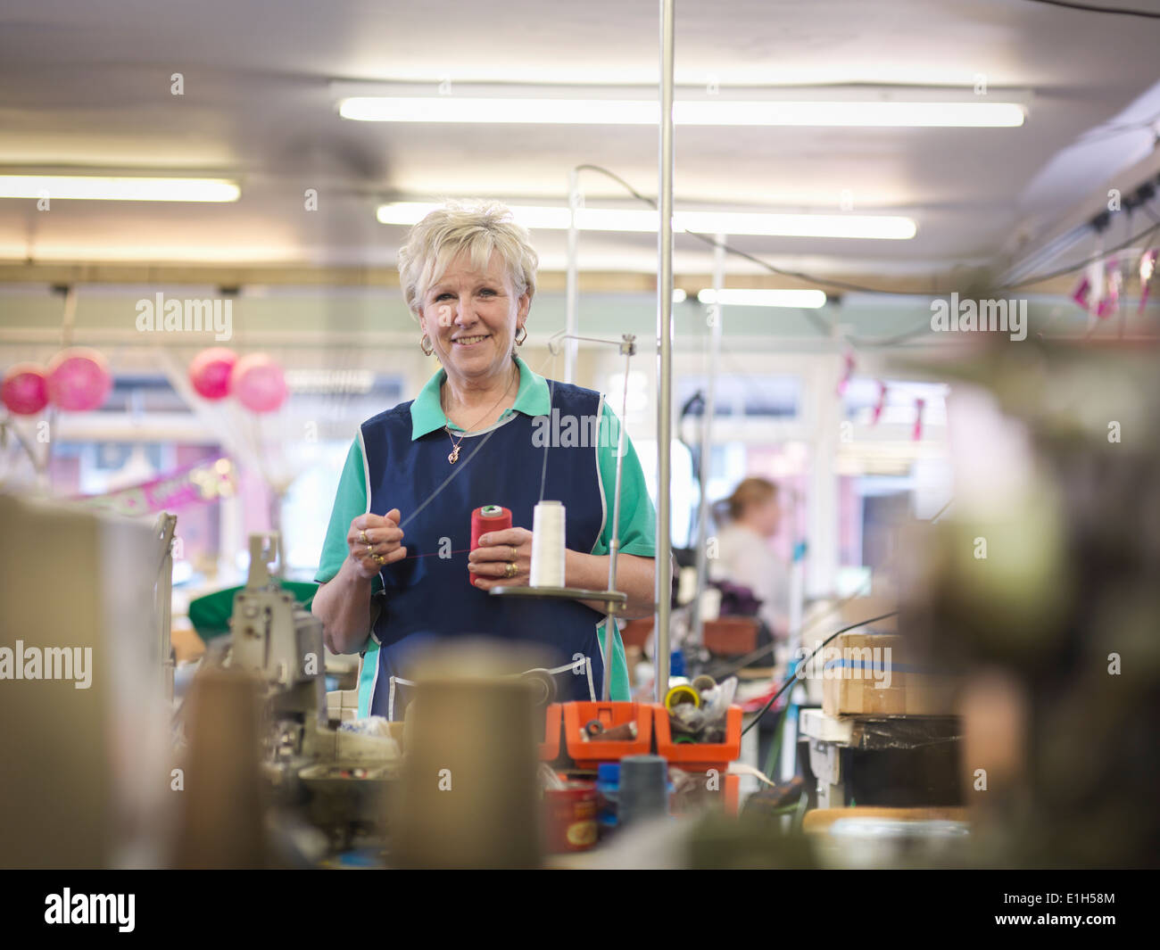 Manageress of clothing factory, portrait Stock Photo