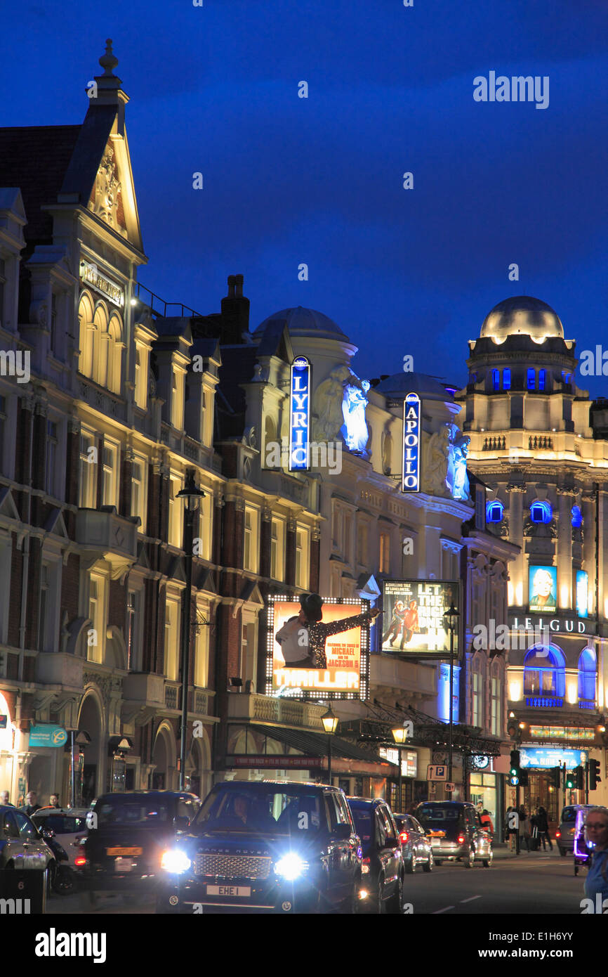 UK, England, London, Theatre District, Shaftesbury Avenue Stock Photo
