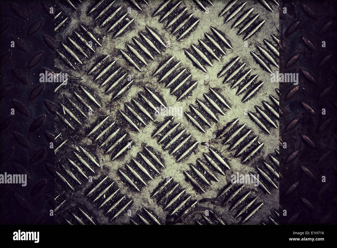 Silver diamond plate metal hi-res stock photography and images - Alamy