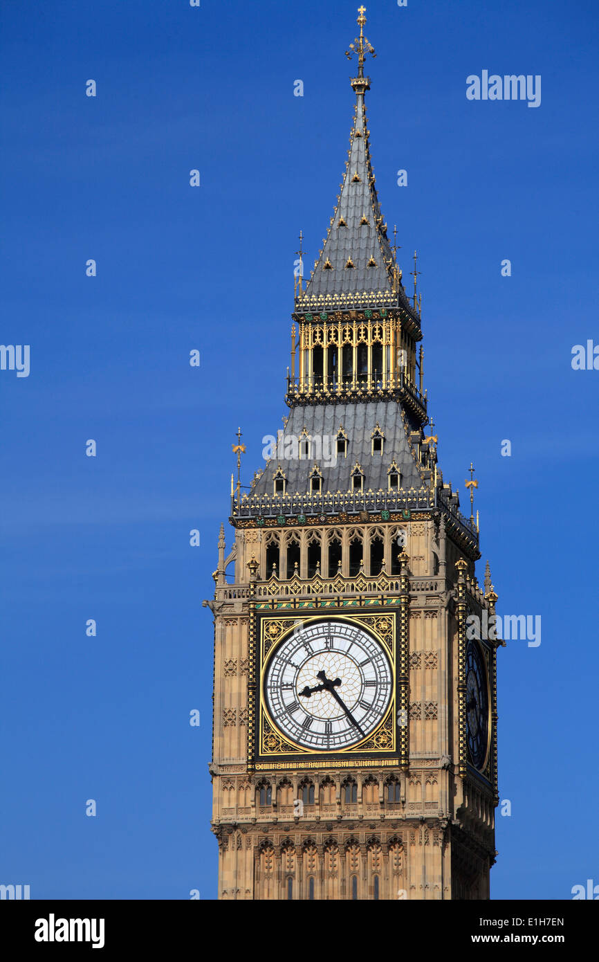 UK, England, London, Big Ben, Palace of Westminster, Stock Photo