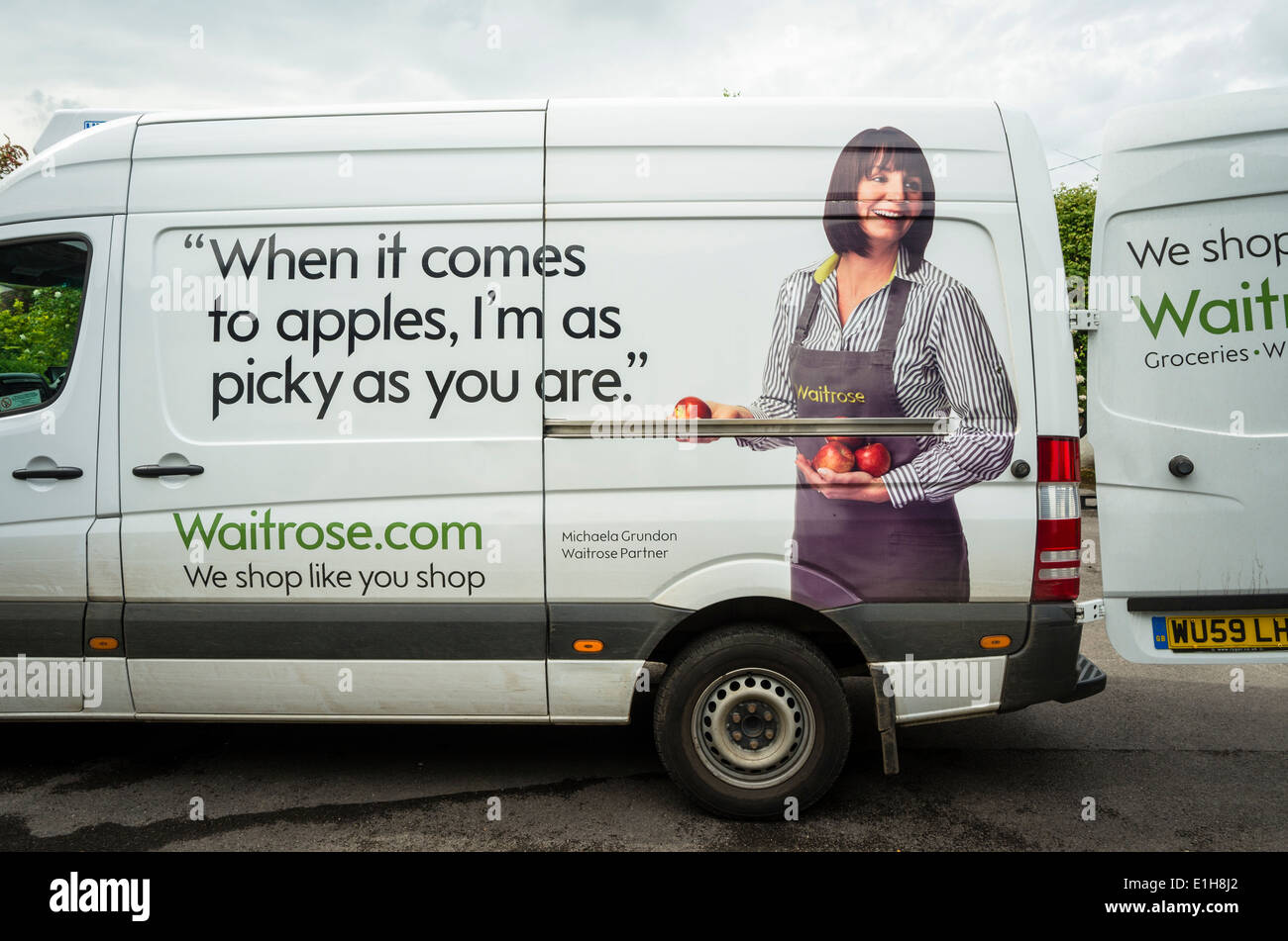 Waitrose delivery van hires stock photography and images Alamy