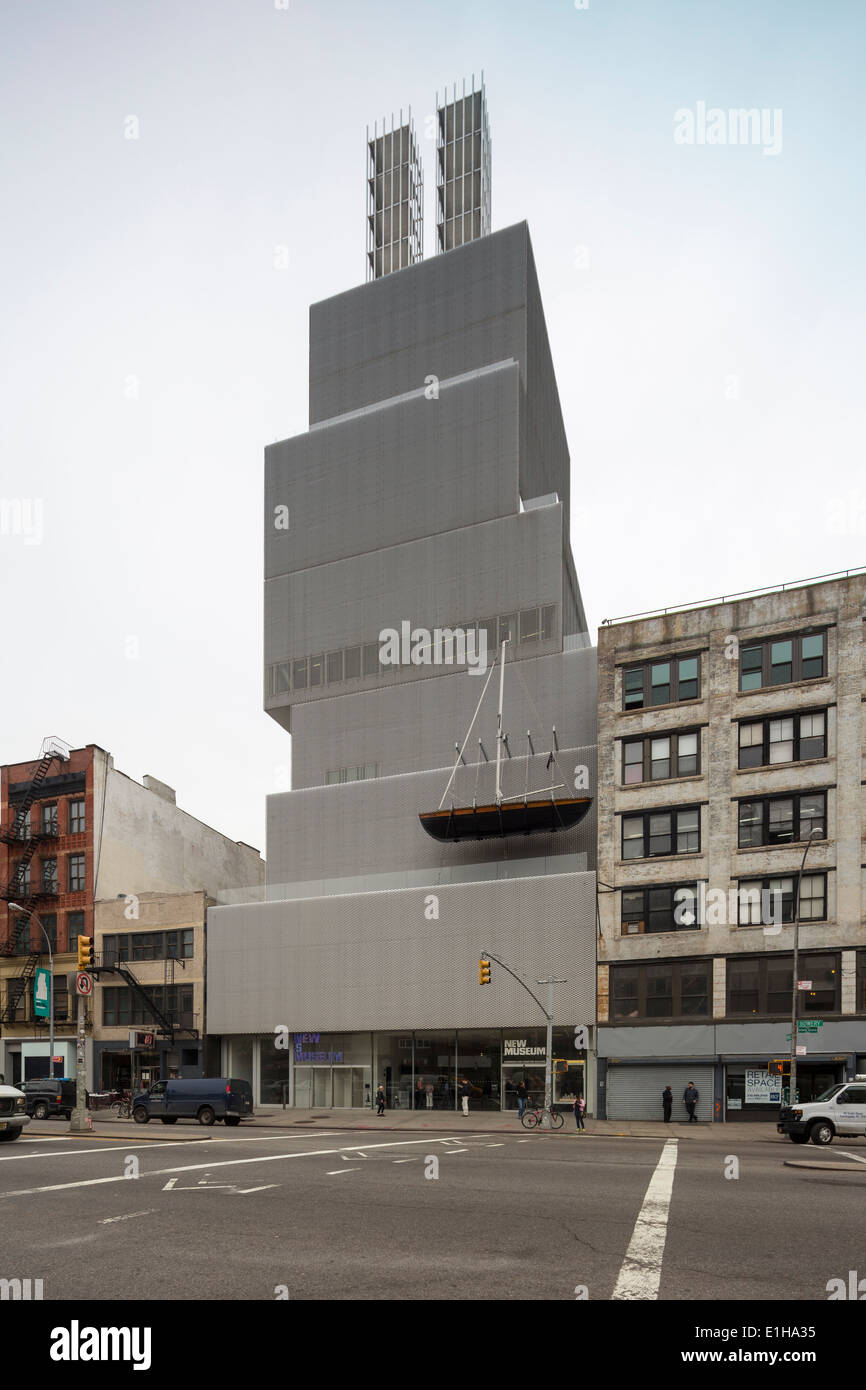 The New Museum of Contemporary Art, 235 Bowery, Manhattan, New York City, USA Stock Photo