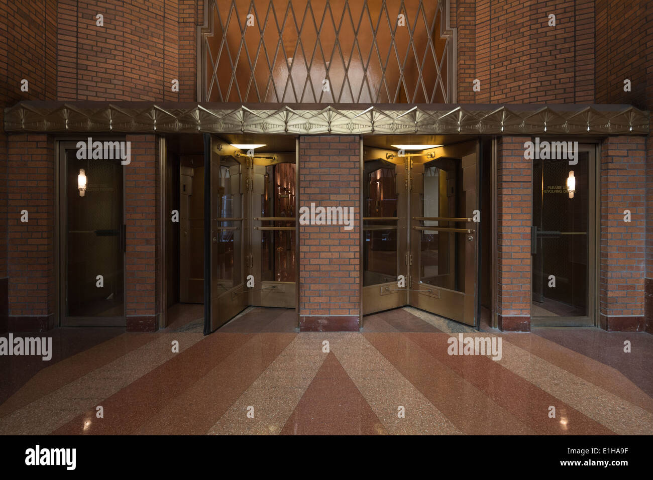 lobby of 60 Hudson Street and 160 West Broadway, Tribeca, lower Manhattan, New York City, USA Stock Photo