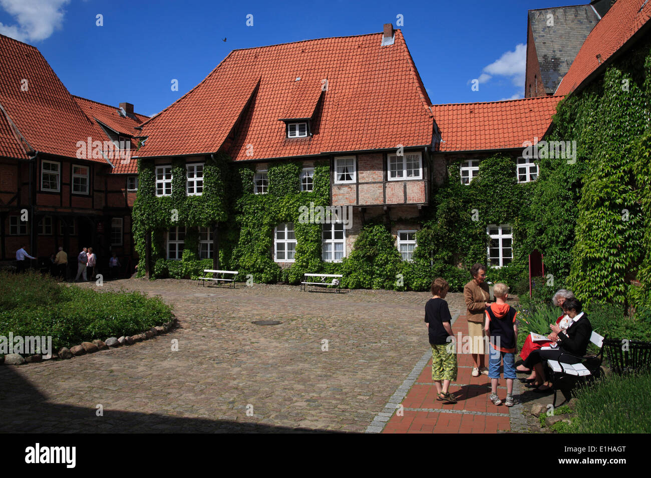 Monastery Luene, Lueneburg,   Lüneburg, Lower Saxon, Germany, Europe Stock Photo