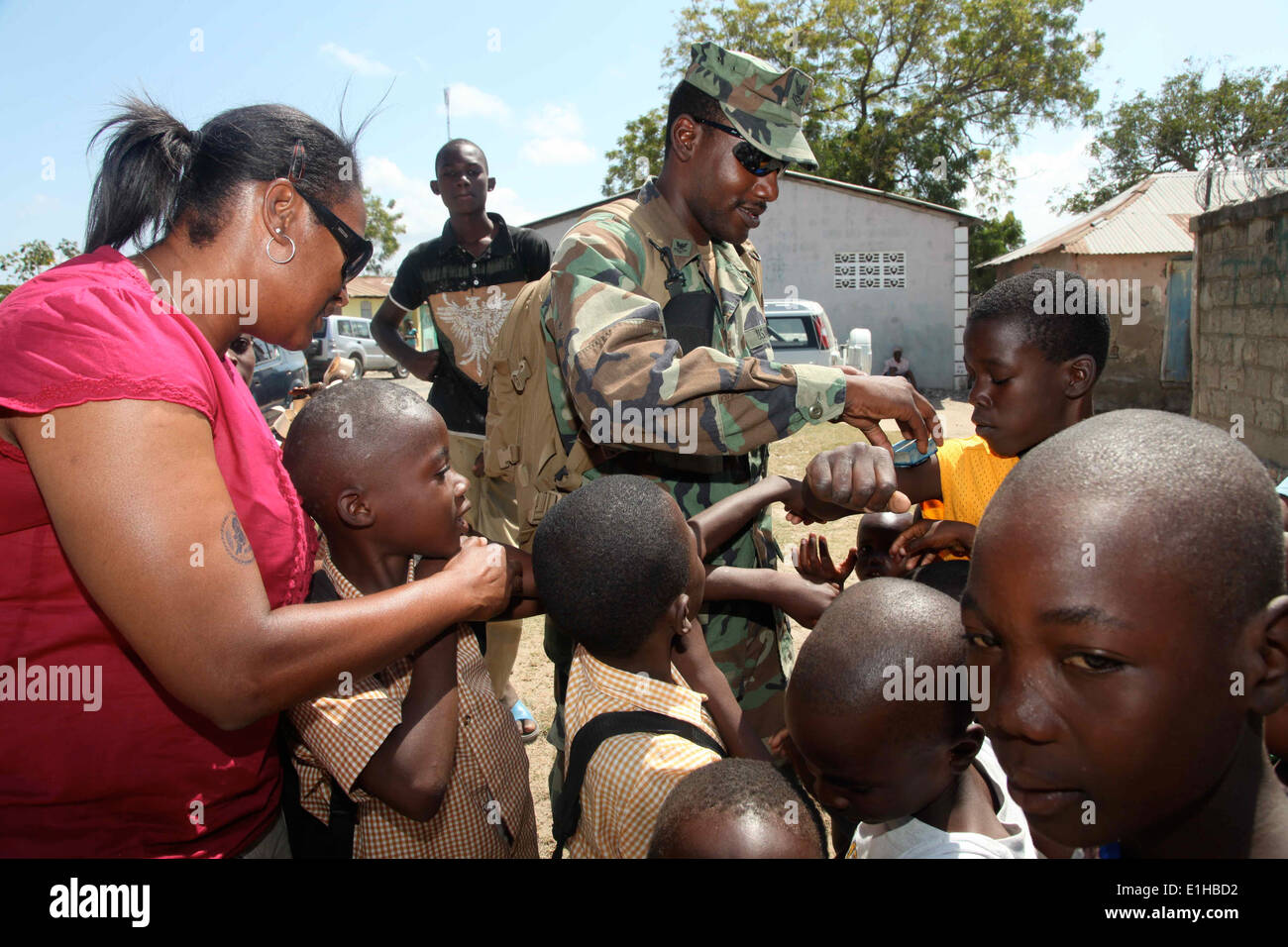 A seabee assigned to naval mobile construction battalion nmcb 23 hires