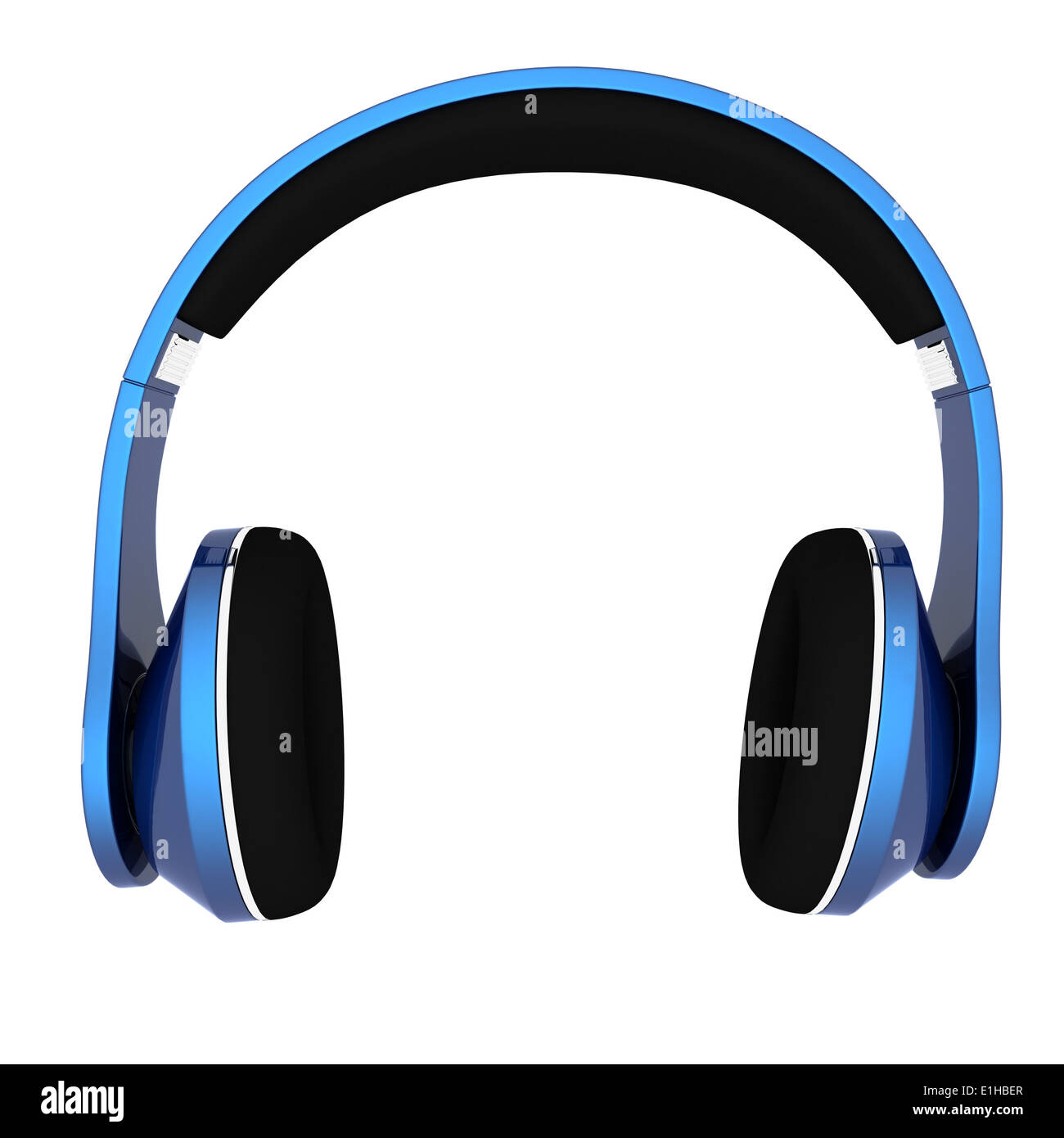 headphones on a white background Stock Photo - Alamy