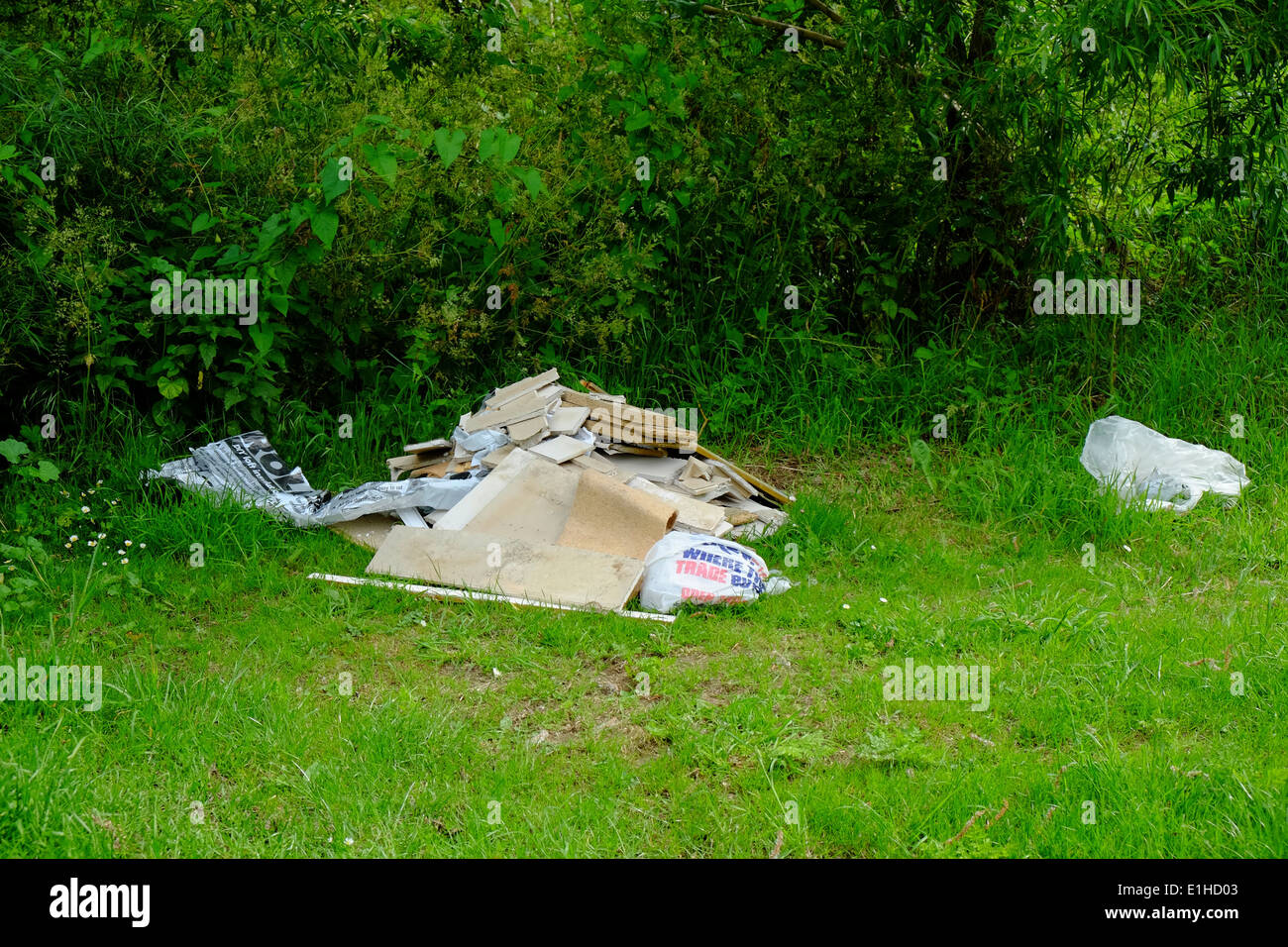 Fly tipping in Milton Keynes Stock Photo Alamy