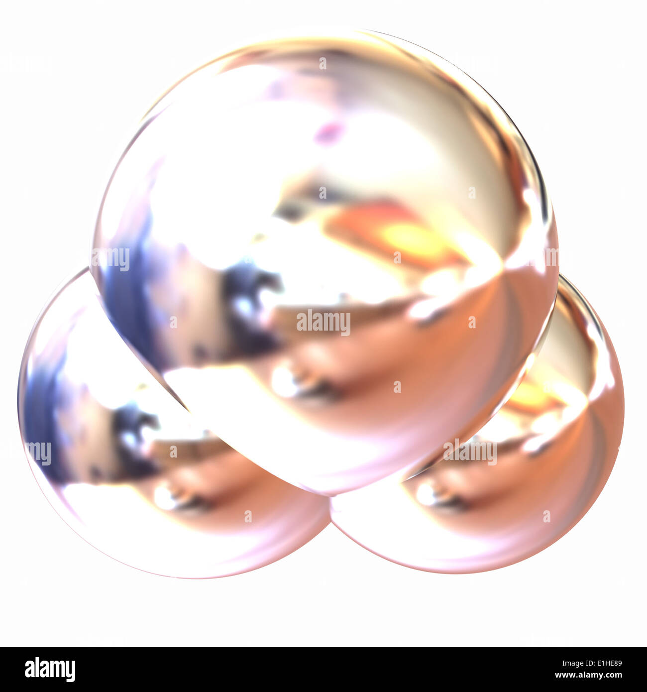 3d illustration of a water molecule isolated on white background Stock ...