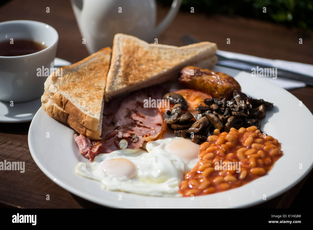 English breakfast, London Stock Photo - Alamy