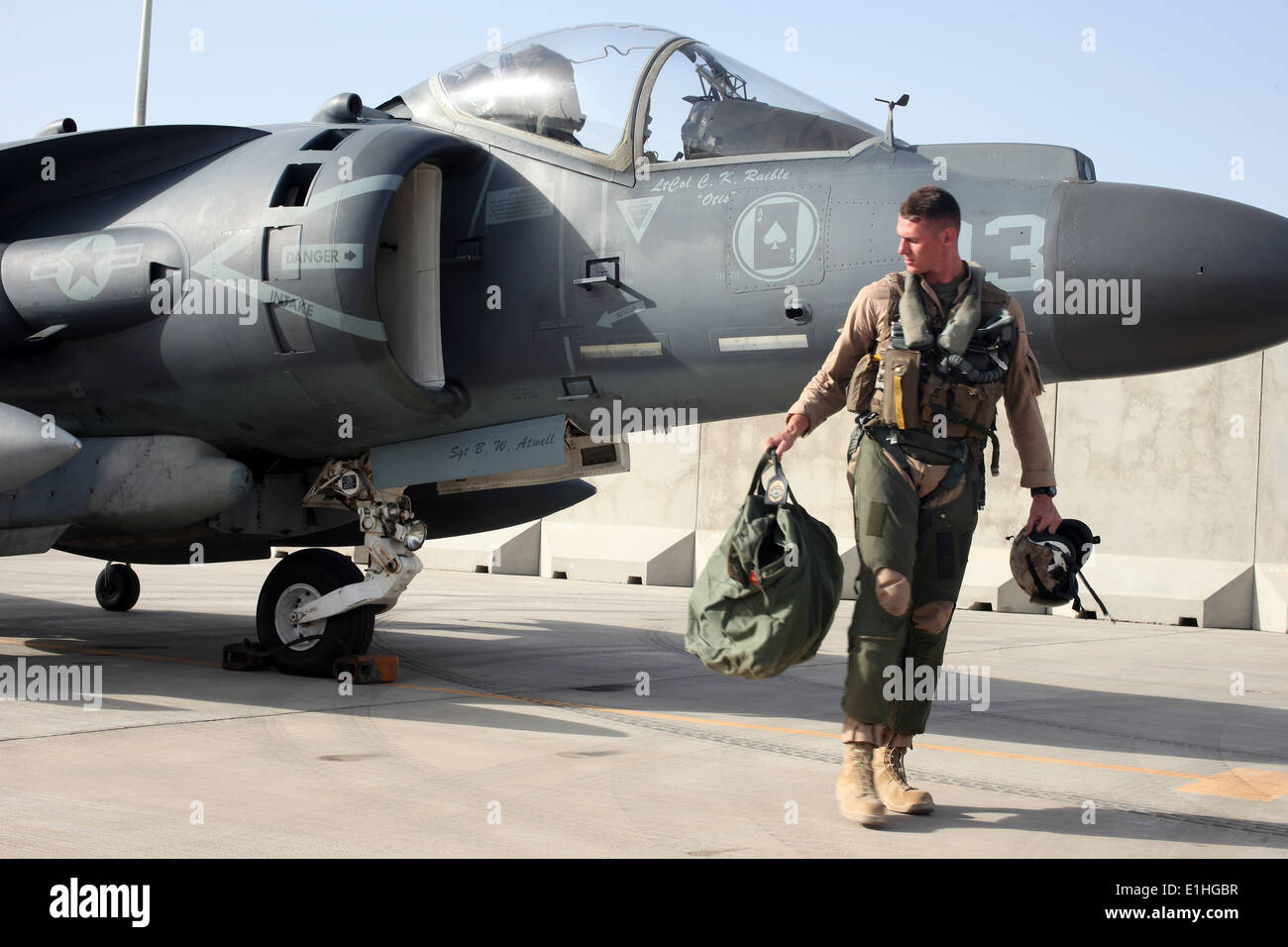 U.S. Marine Corps Capt. Stephen W. White, an AV8B Harrier aircraft