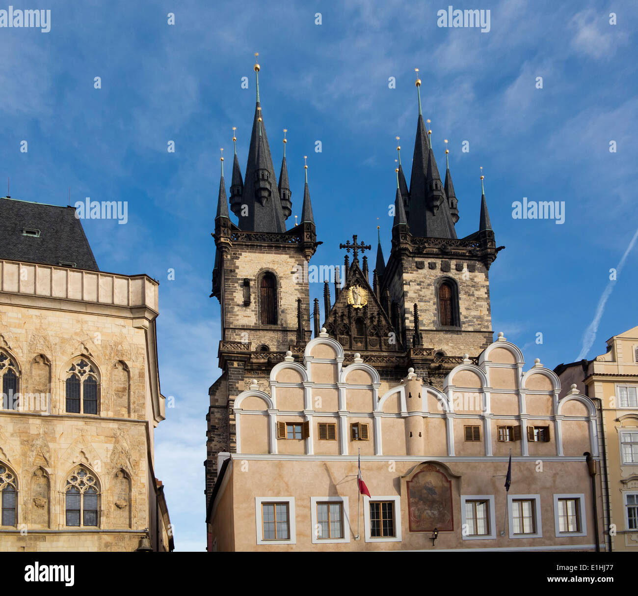 The Church of Our Lady before Tyn, Prague, Czech republic Stock Photo