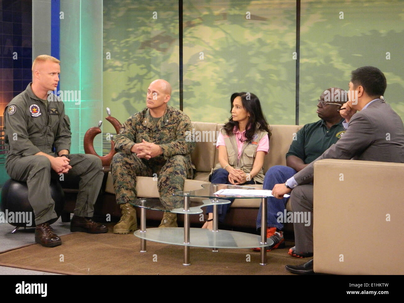 From left, U.S. Marine Corps Lt. Col. Jason W. Julian; Col. Mark J ...