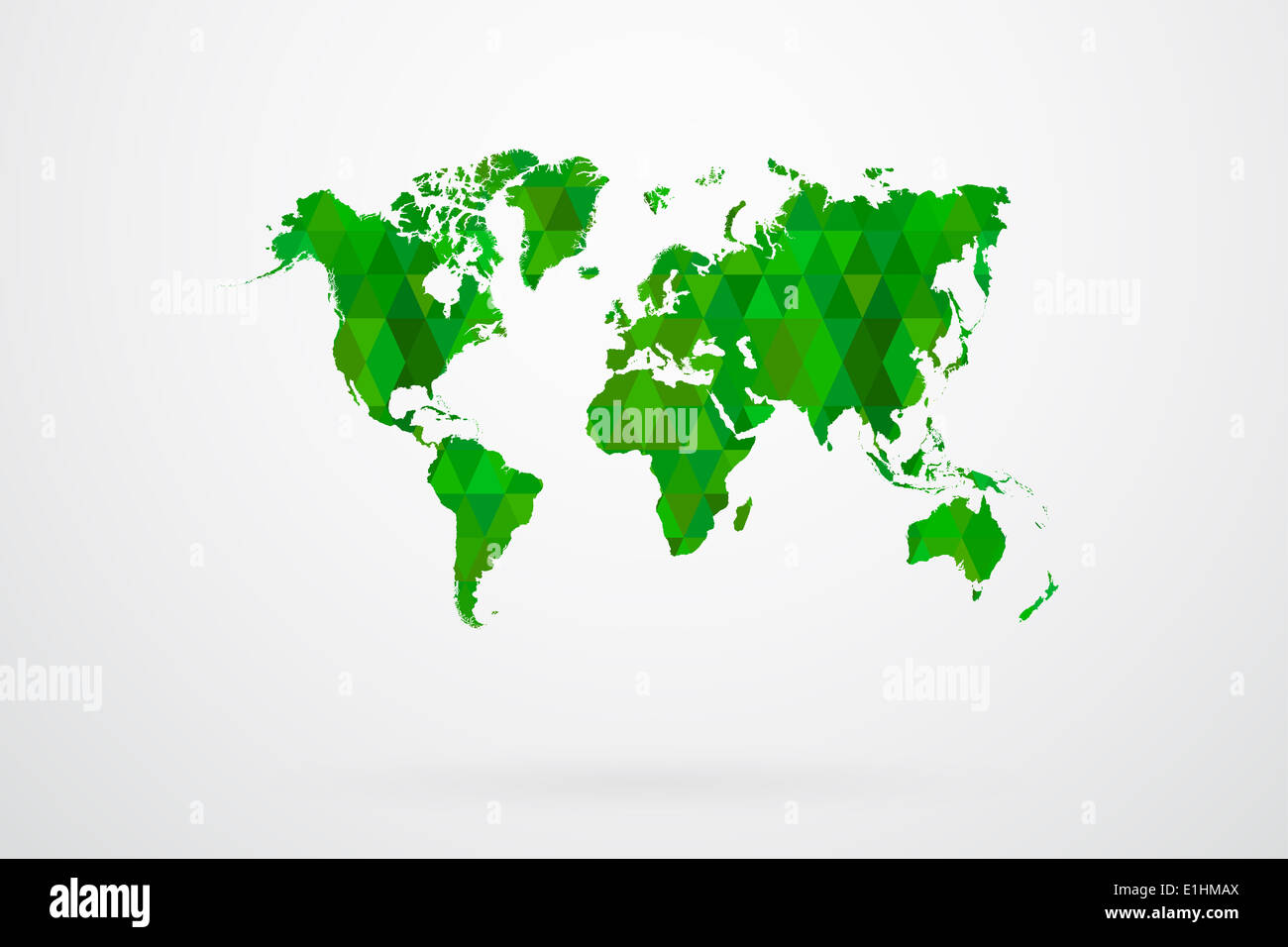 Вектор карта зеленая.