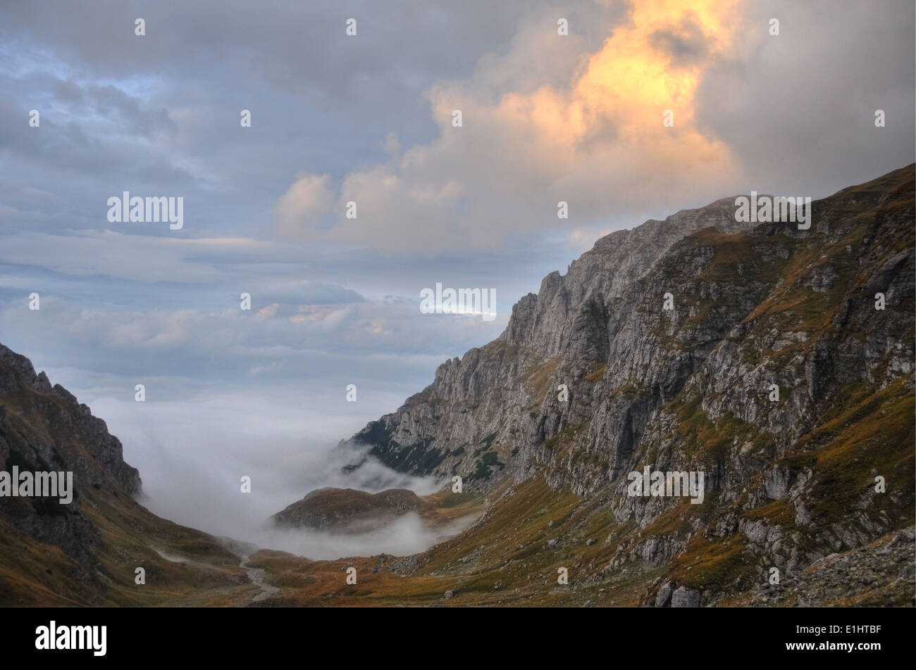 Alpine mountain sunset hi-res stock photography and images - Alamy